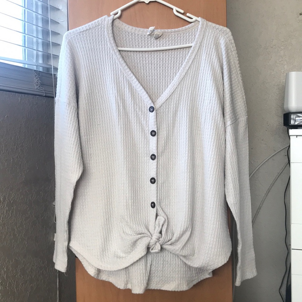 Cream colored long sleeve